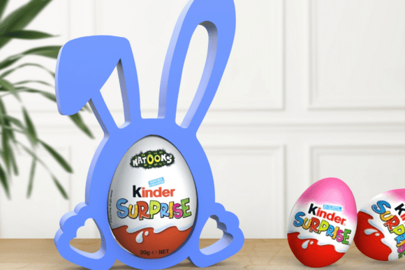 3D Bunny Egg Holder, Surprise Egg Bunny