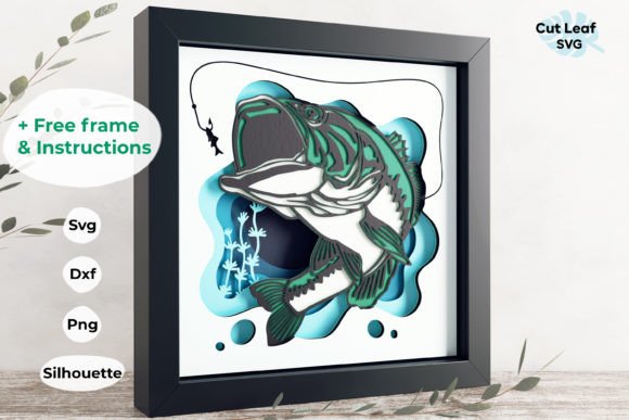 3D Fishing Shadow Box, Layered Fish: A Detailed Guide to Crafting Depth and Detail