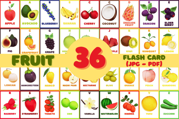 3D Fruit Flashcards: A Delicious Way to Make Learning Fun for Kids
