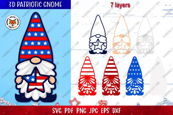 3D Patriotic Gnome Star Paper Cut SVG: A Strategic Tool for Creative Expression and Branding