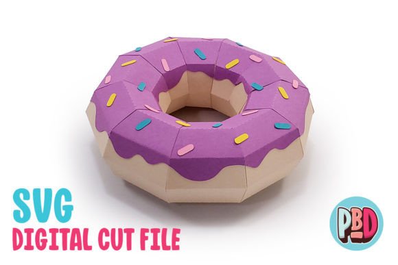 Donut 3D Papercraft: A Creative and Versatile Decor Solution