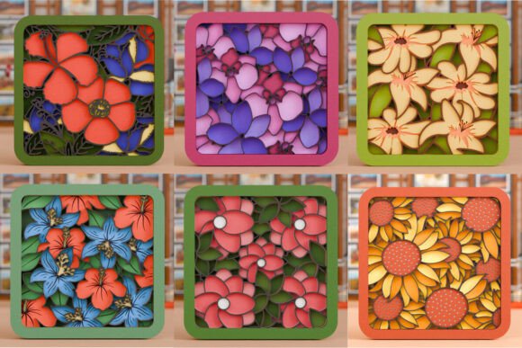 Flower 3D SVG Paper Laser Cutting Files: A Versatile Resource for Creative Projects