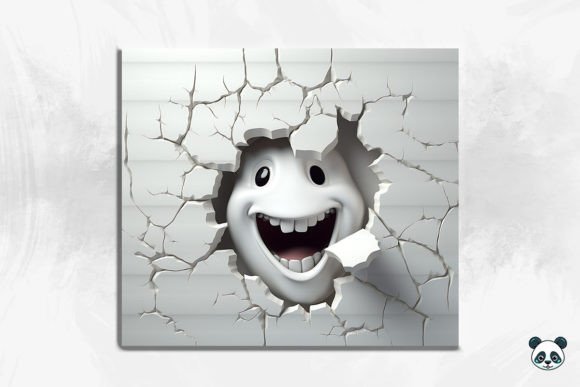 Ghost Cracked Hole 3D Tumbler Wrap Design