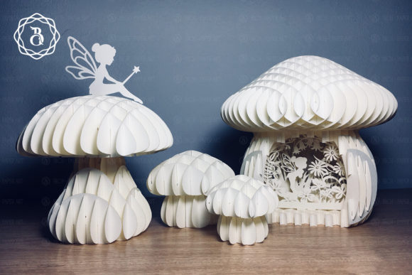 Transform Your Creative Projects with the Mushroom and Little Fairy 3D Paper Craft