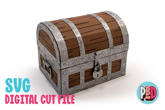 Treasure Chest 3D Papercraft Box: A Creative Addition to Pirate-Themed Projects