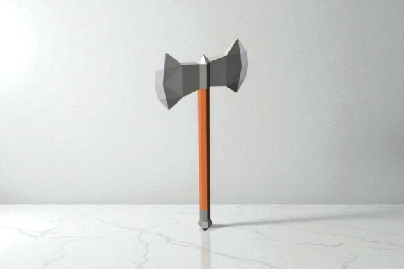 Warrior Axe - 3D Papercraft: A Unique Way to Express Creativity